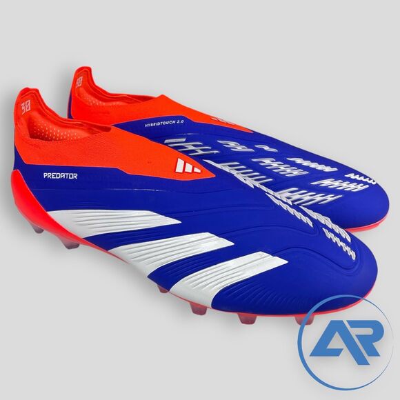 Adidas Predator Elite Laceless LL AG Blue Men's Size 9.5  Soccer Cleats IF6430 - Picture 1 of 5